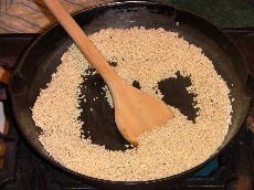 Roasting Millet